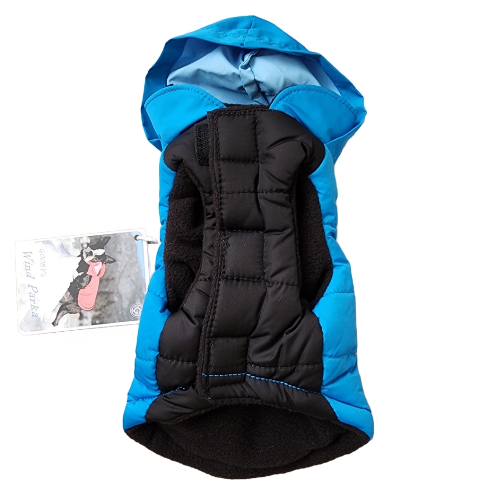 Blue and Black Dog Winter Jacket